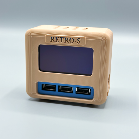 Retro-S - Your First Premium Retro Gaming System With Game Marquee OLED